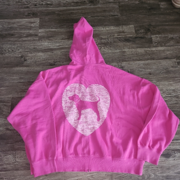 Victoria's Secret Full Zip Campus Hoodie - Picture 3 of 8